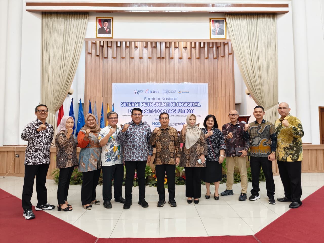 Acara Seminar Nasional DPK APINDO Kabupaten Bogor Kolaborasi dengan Universitas Satya Negara Indonesia (USNI) Kampus A, USNI Pondok Indah Jakarta Selatan